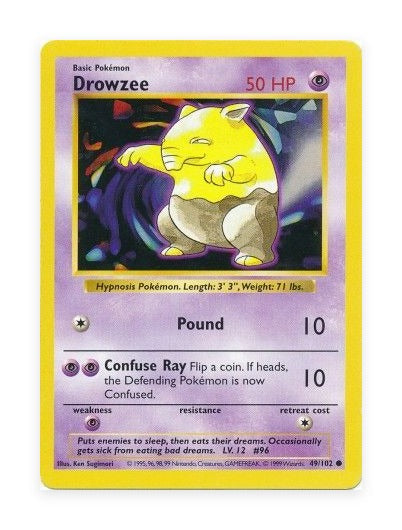 Drowzee Base Set #49/102