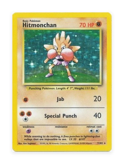 Hitmonchan Base Set #7/102
