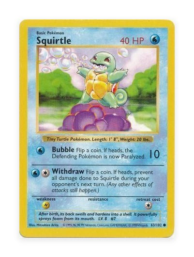 Squirtle Base Set #63/102