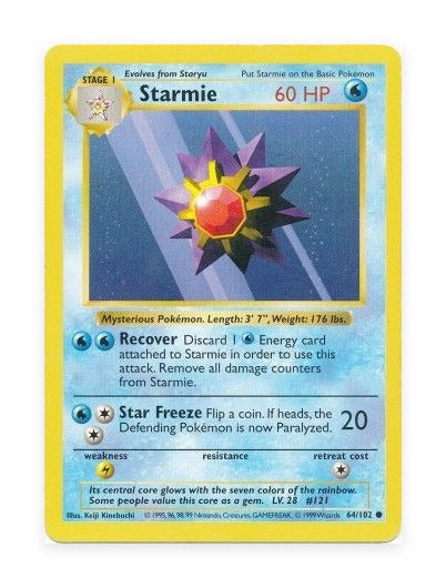 Starmie Base Set #64/102
